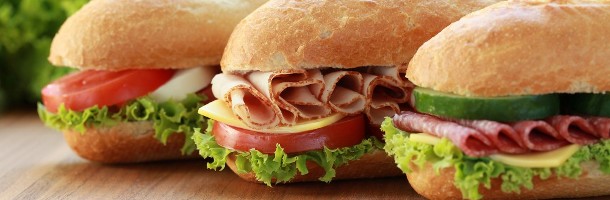 sandwichs, paninis, fritures